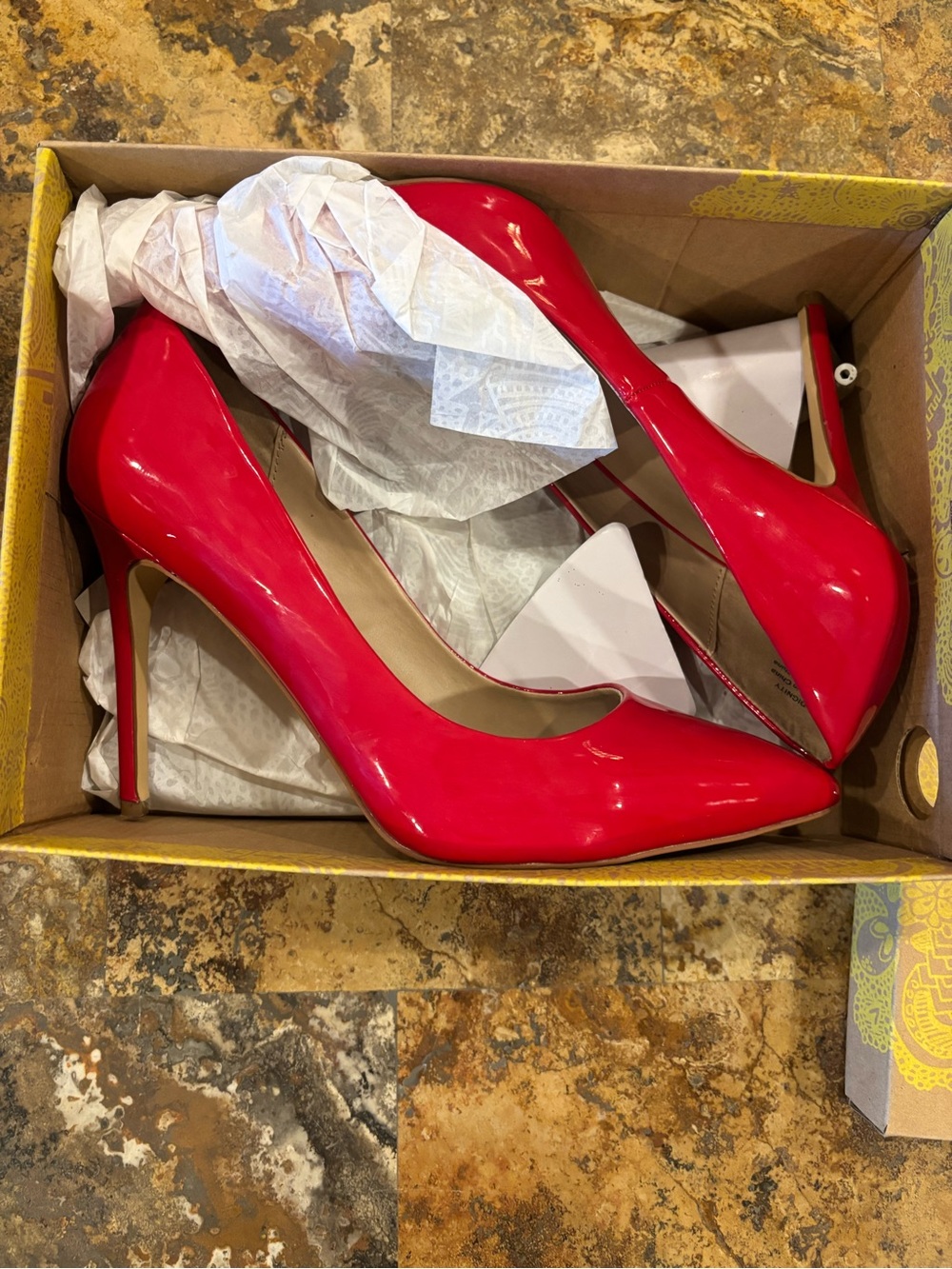 Mix No. 6 Bright Red Patent Pointed-Toe Stiletto Pumps